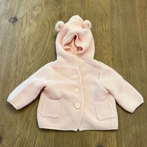 Bear Ears Button Up Knit